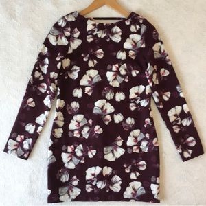 Long floral sleeve renamed mini dress